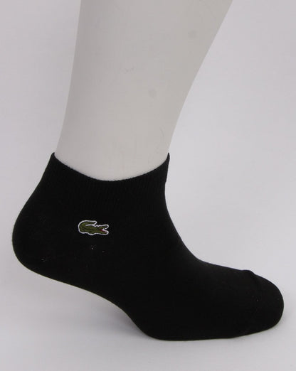 Lacoste Triple Pack Trainer Socks Black