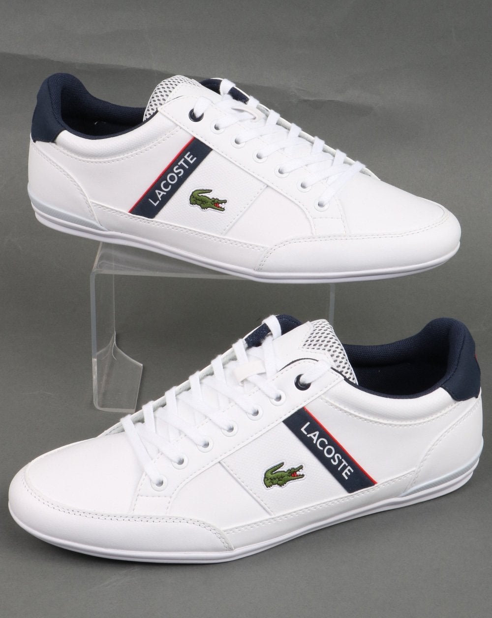 Lacoste Chaymon Trainer White/navy/red