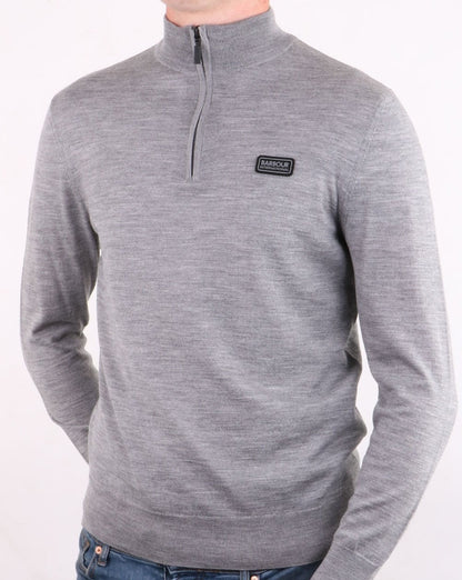 Barbour International Half Zip Merino Anthracite Marl