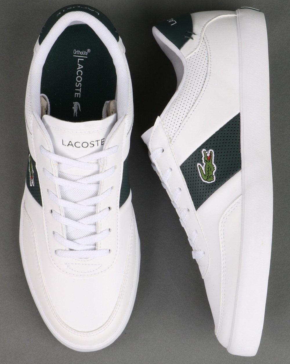 Lacoste Court Master Trainer White/Dark Green
