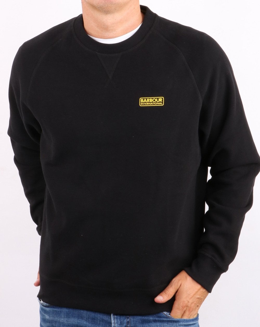 Barbour International Essential Crew Sweat Black
