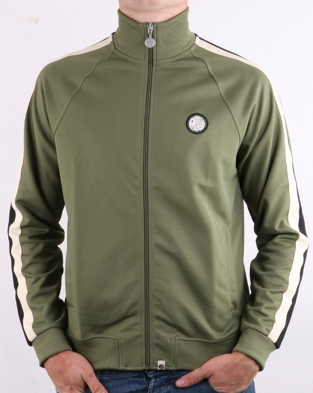 Pretty Green Tilby Track Top Khaki