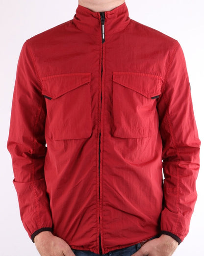Marshall Artist Overshirt Jacket in Lucid Red