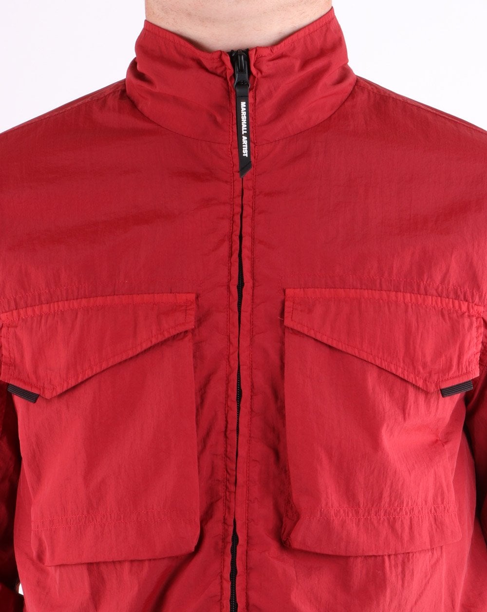 Marshall Artist Overshirt Jacket in Lucid Red