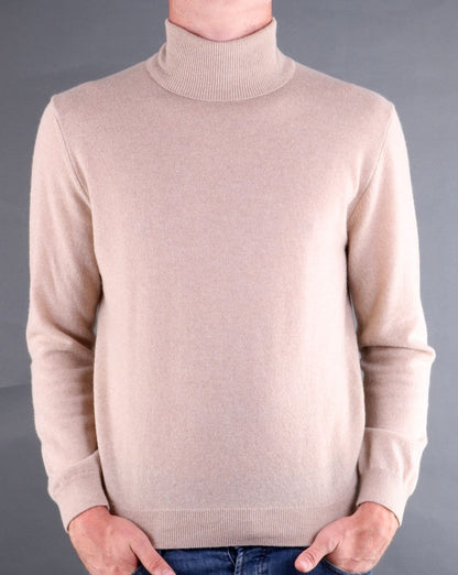 Benetton Roll Neck Jumper Oatmeal