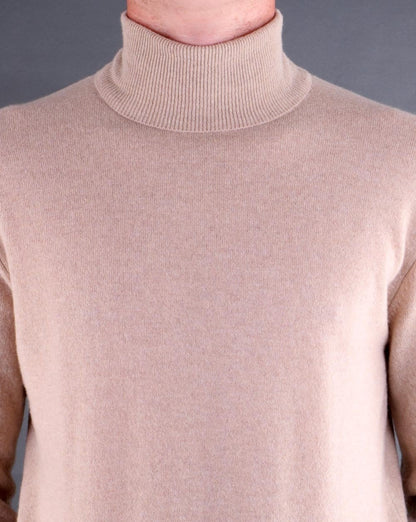Benetton Roll Neck Jumper Oatmeal