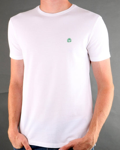Benetton Patch Logo T-shirt White