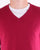 Benetton Merino Wool V-neck Jumper Berry