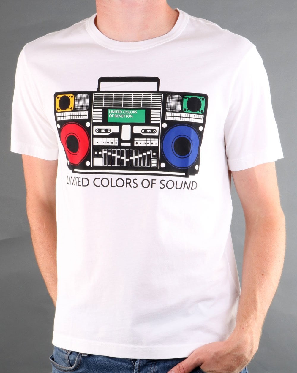 Benetton Printed T-shirt White