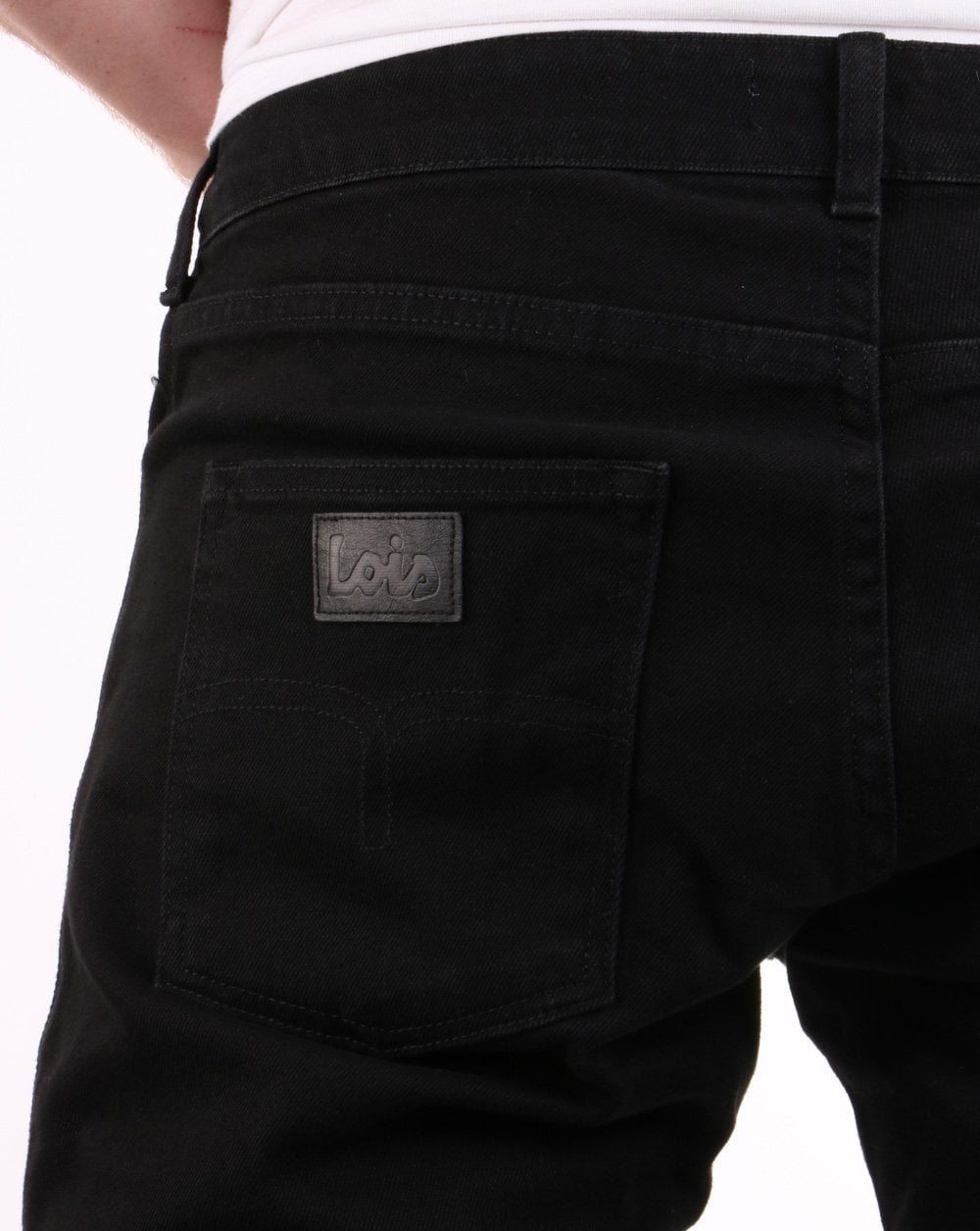 Lois Terrace Regular Taper Jeans Black