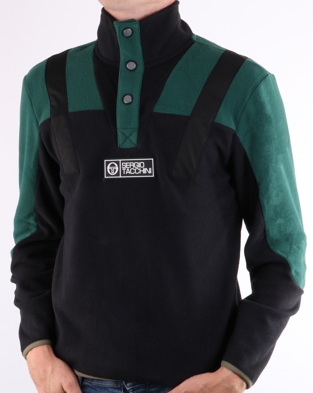 Sergio Tacchini Boom Polar Fleece Pullover Black