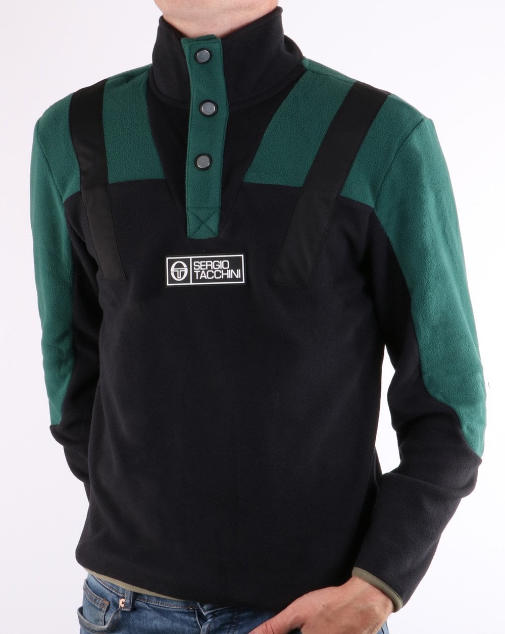 Sergio Tacchini Boom Polar Fleece Pullover Black