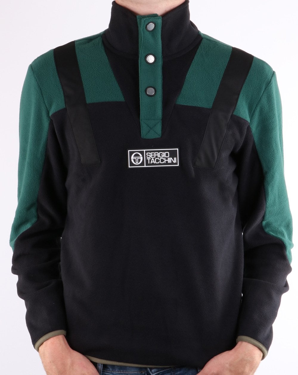 Sergio Tacchini Boom Polar Fleece Pullover Black