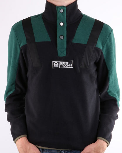 Sergio Tacchini Boom Polar Fleece Pullover Black