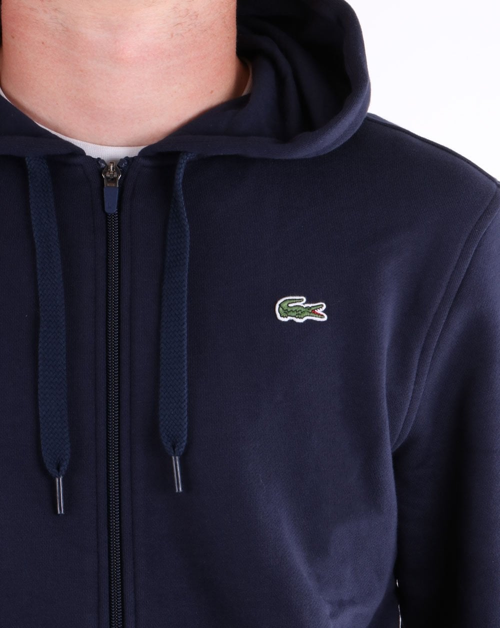Lacoste Full Zip Hoodie Navy