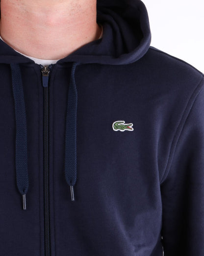 Lacoste Full Zip Hoodie Navy