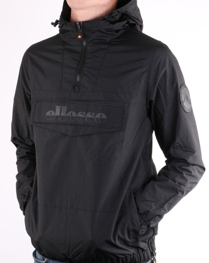 Ellesse Quarter Zip Tonal Jacket Black