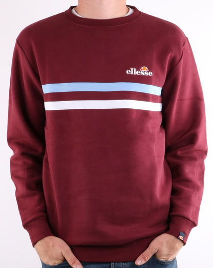 Ellesse Erminion Sweatshirt Burgundy/Sky/White