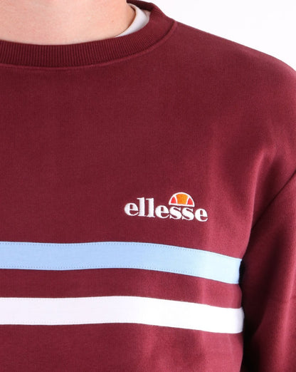 Ellesse Erminion Sweatshirt Burgundy/Sky/White