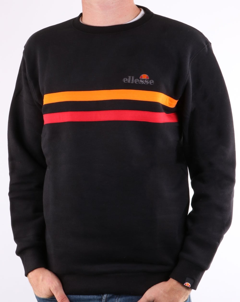 Ellesse Erminion Sweatshirt Black/Orange/Red