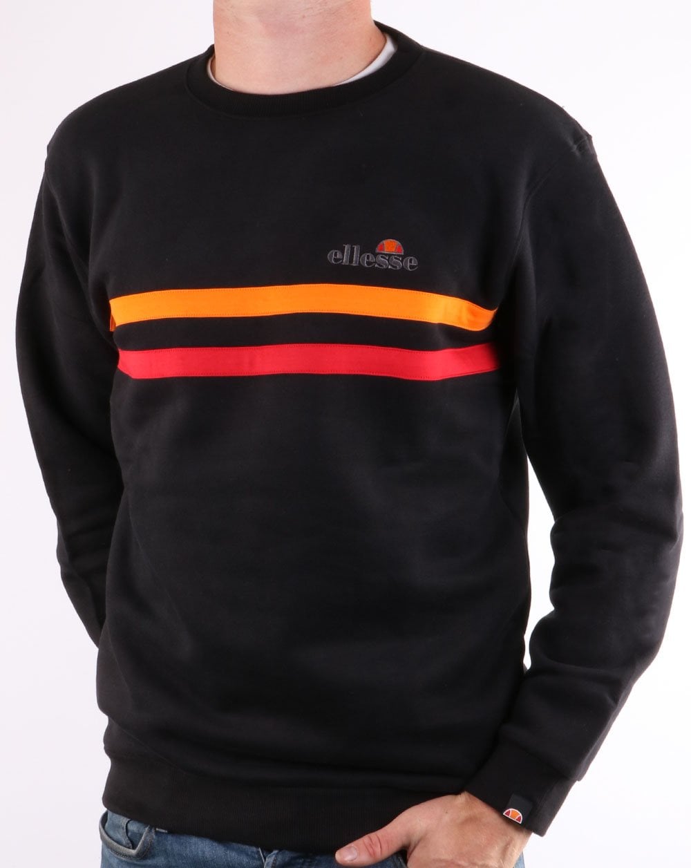 Ellesse Erminion Sweatshirt Black/Orange/Red