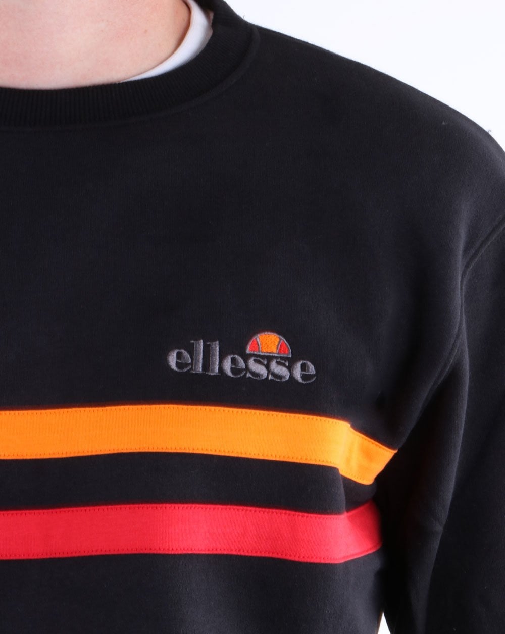 Ellesse Erminion Sweatshirt Black/Orange/Red