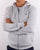 Lacoste Full Zip Hoodie Grey