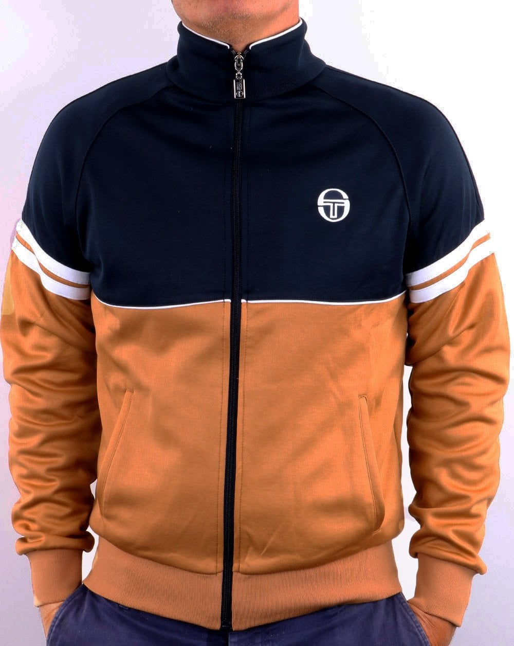 Sergio Tacchini Orion Track Top Mustard/navy