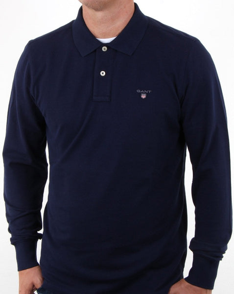 Gant Original Pique L/s Rugger Navy