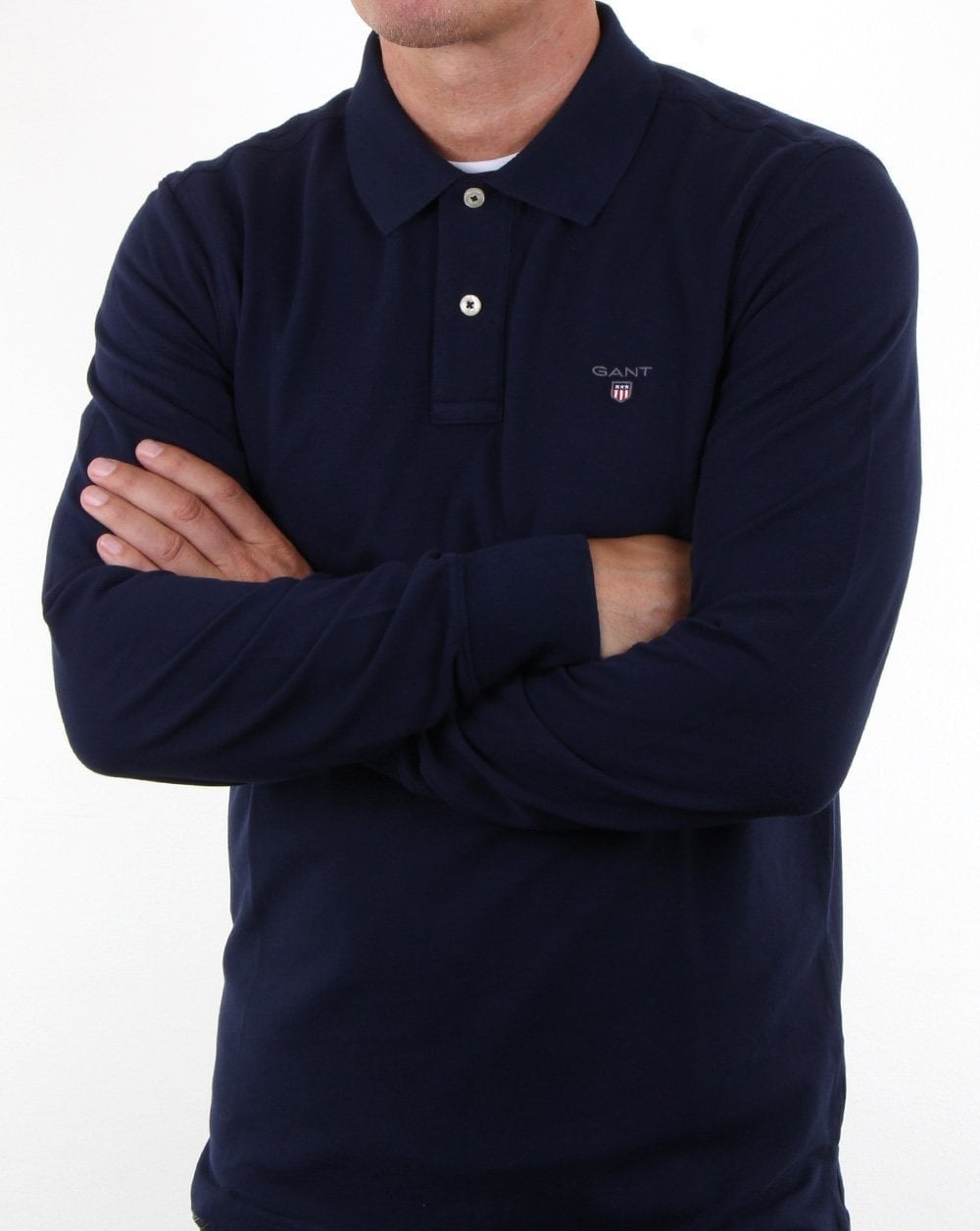 Gant Original Pique L/s Rugger Navy