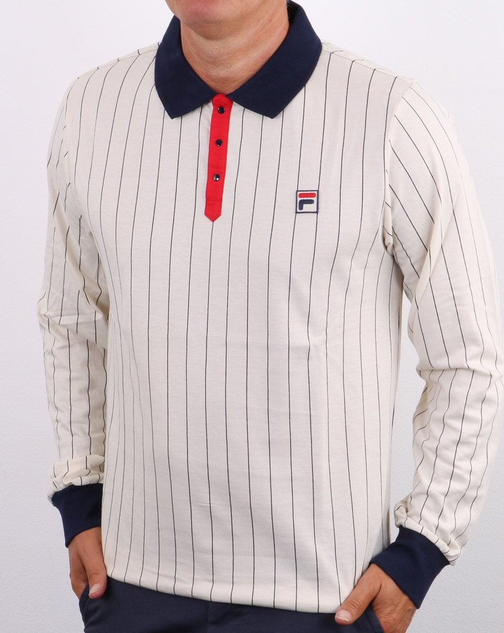 Fila Vintage Settanta L/S Polo Shirt Og Vintage Colours