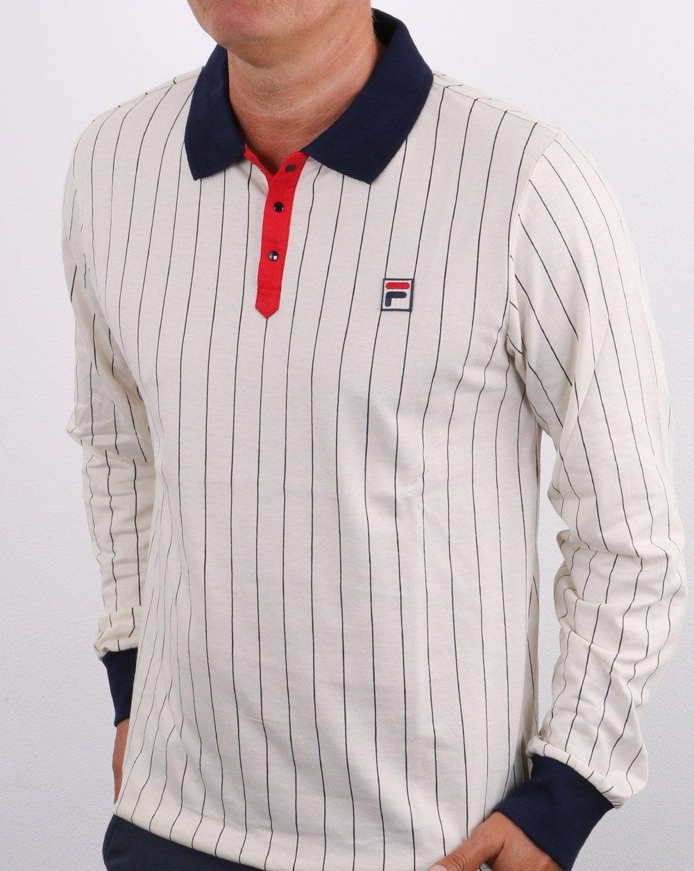 Fila Vintage Settanta L/S Polo Shirt Og Vintage Colours