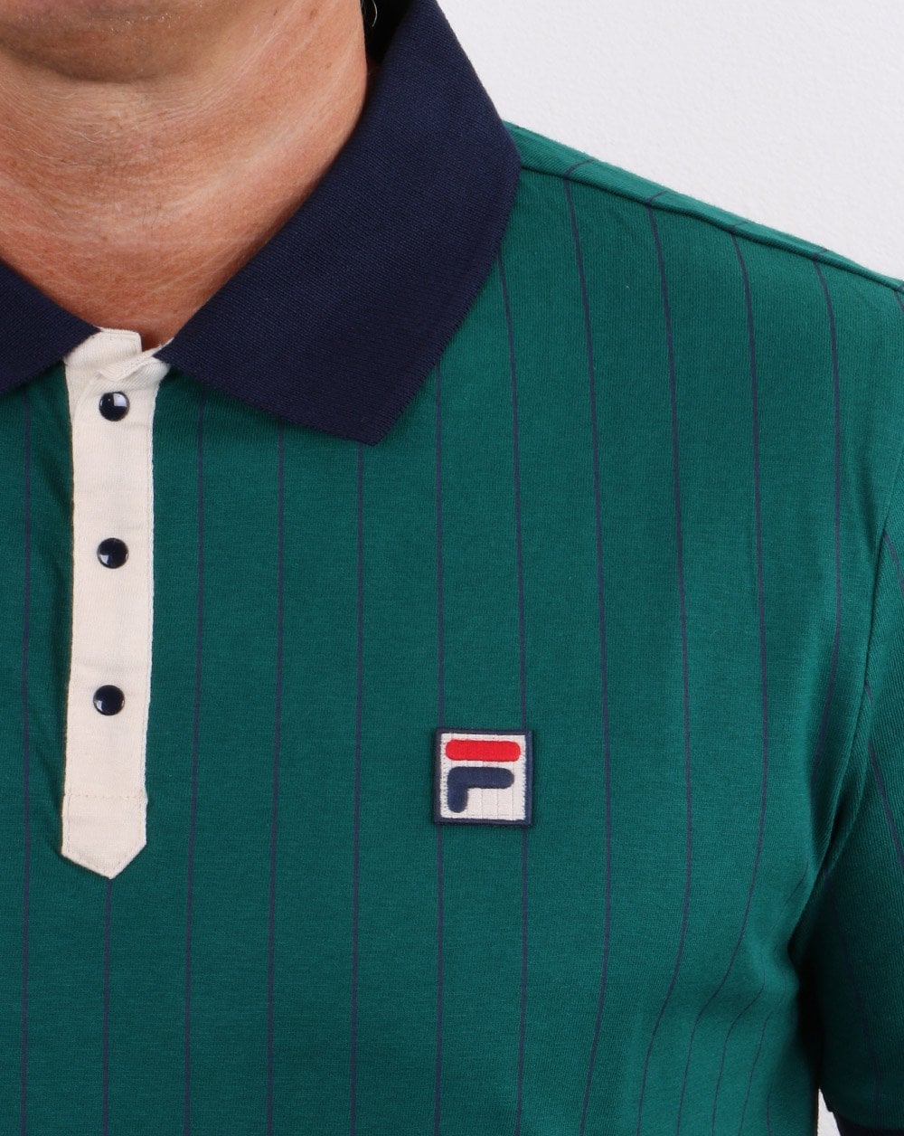 Fila Vintage Bb1 Polo Shirt Storm/Navy/Cream