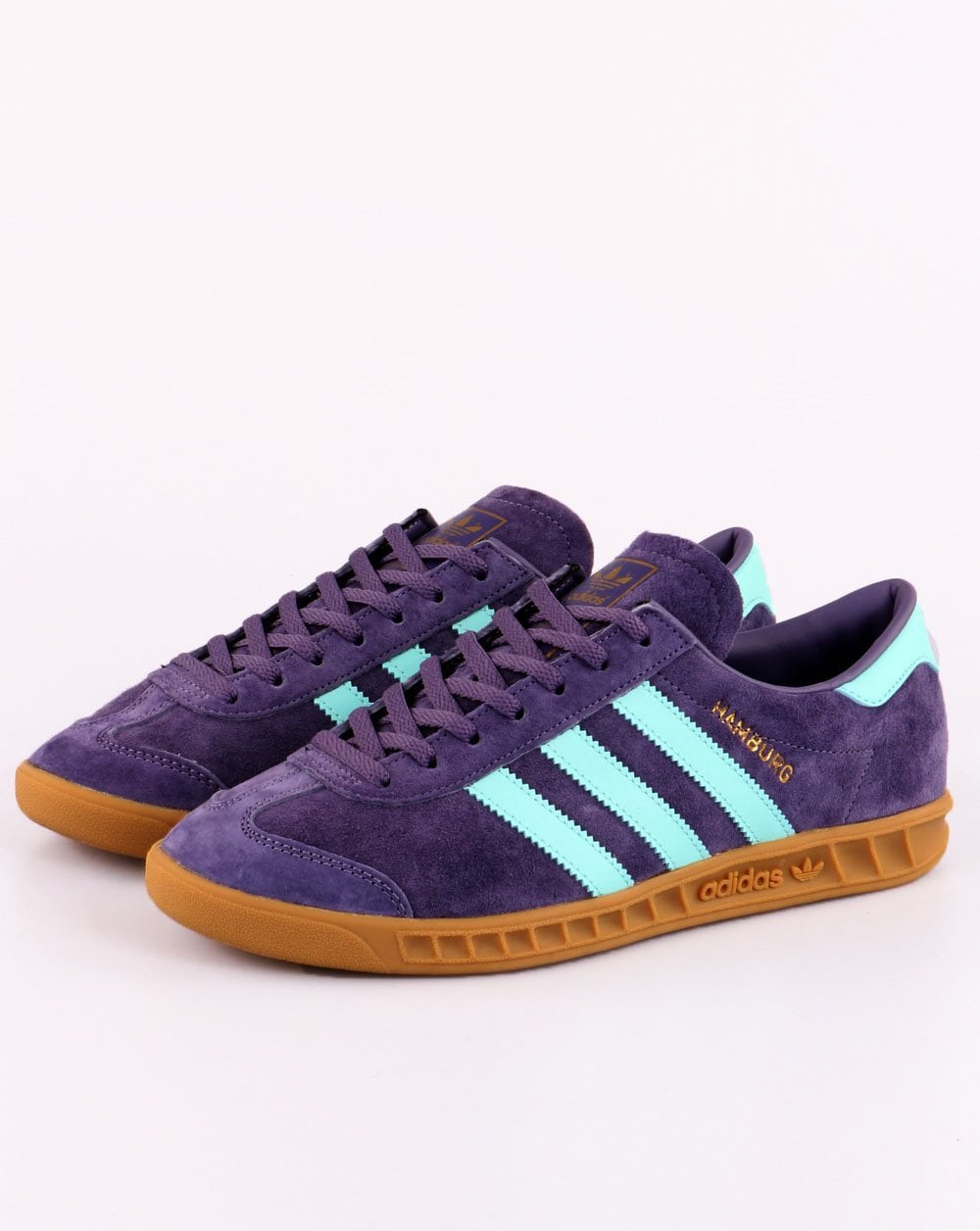 Adidas Hamburg Trainers Tech Purple/Aqua