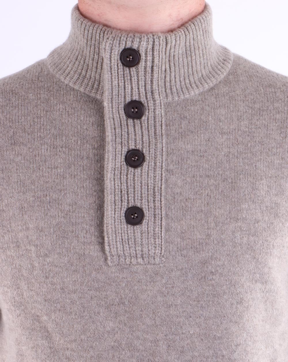 Barbour Patch Half Zip Jumper Dark Stone