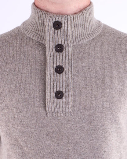 Barbour Patch Half Zip Jumper Dark Stone