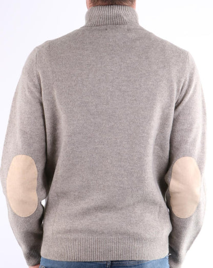 Barbour Patch Half Zip Jumper Dark Stone