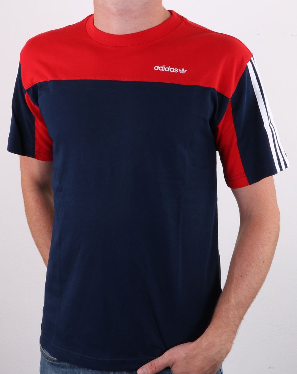 Adidas Originals Classics T Shirt Navy/Red