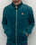 Fila Vintage Velour Track Top Teal Green