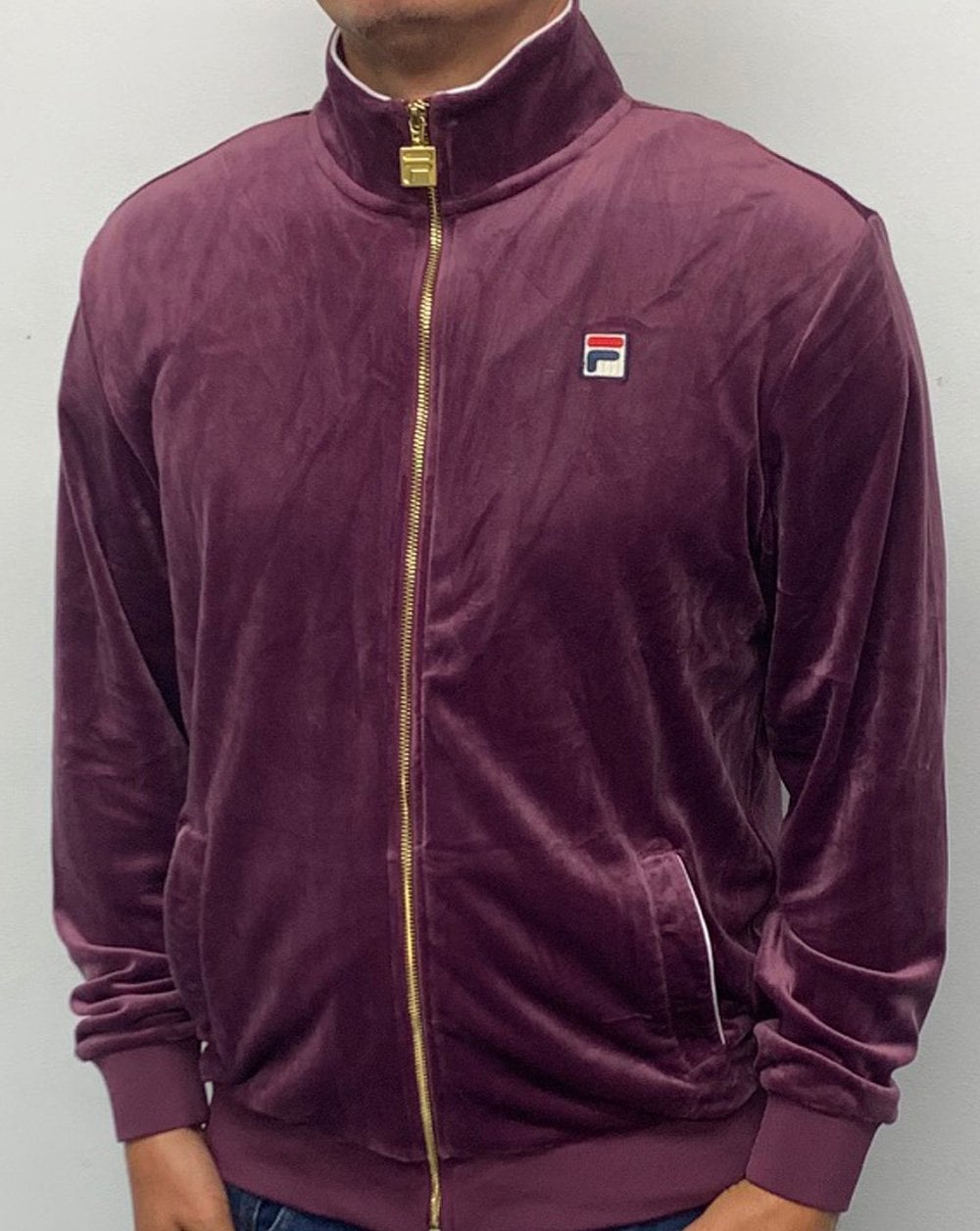 Fila Vintage Velour Track Top soft purple