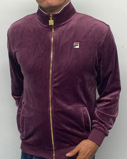 Fila Vintage Velour Track Top soft purple