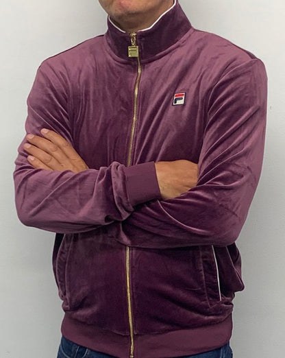 Fila Vintage Velour Track Top soft purple