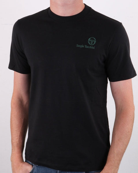 Sergio Tacchini Felton T Shirt Black/Green