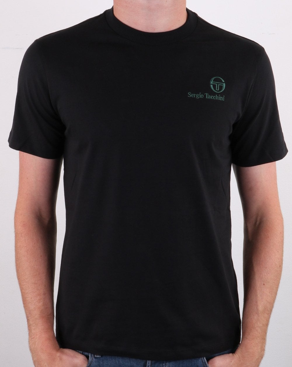 Sergio Tacchini Felton T Shirt Black/Green