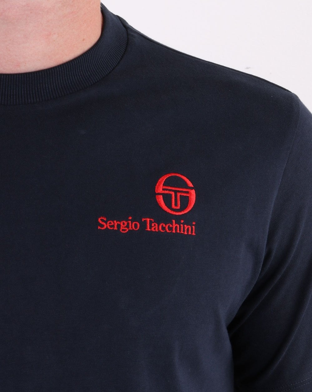 Sergio Tacchini Felton T Shirt Navy/Red