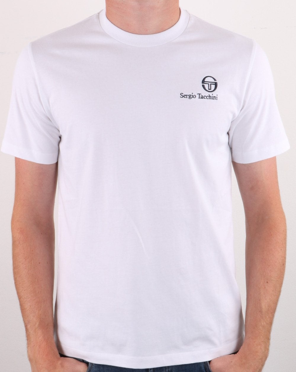 Sergio Tacchini Felton T Shirt White/Navy