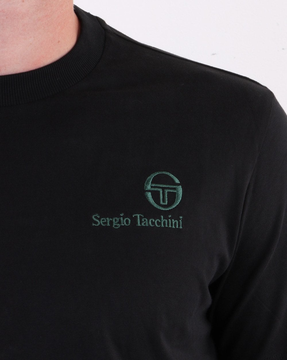 Sergio Tacchini Felton T Shirt Black/Green