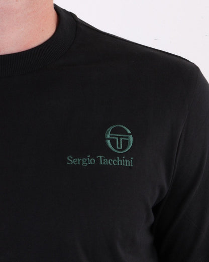 Sergio Tacchini Felton T Shirt Black/Green