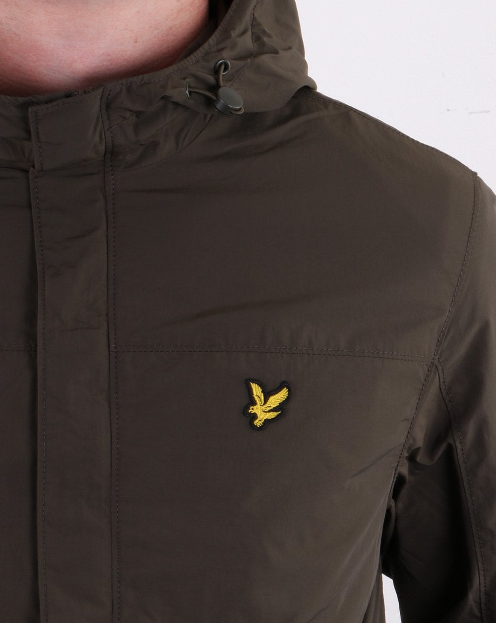 Lyle And Scott Hooded Pocket Jacket Trek Green