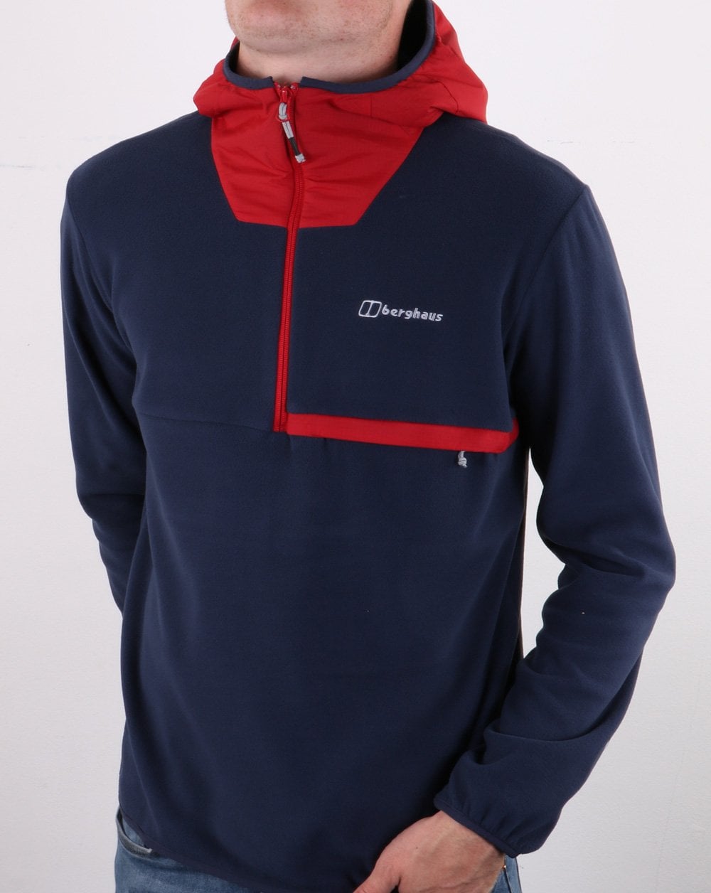 Berghaus Aslam Hooded Half Zip Dusk/Red